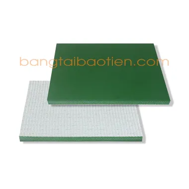 BĂNG TẢI PVC XANH TRƠN - DÀY 5MM (4 LỚP BỐ)
