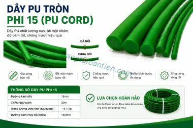 DÂY PU TRÒN PHI 15 (PU CORD)
