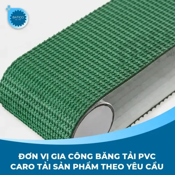 Băng tải PVC caro chống trượt khác gì so với băng tải PVC trơn? 