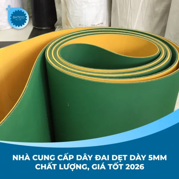 Nhà cung cấp dây đai dẹt dày 5mm chất lượng, giá tốt 2026