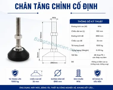 CHÂN TĂNG CHỈNH CỐ ĐỊNH