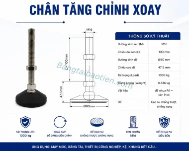 CHÂN TĂNG CHỈNH XOAY
