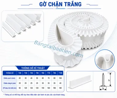 GỜ CHẶN TRẮNG