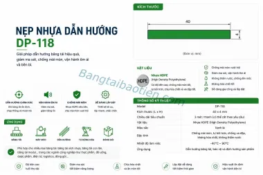 NẸP NHỰA DẪN HƯỚNG DP-118