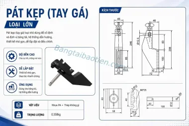 PÁT KẸP RÃNH ĐÔI (TAY GÁ) - LOẠI LỚN