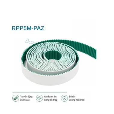 Dây PU răng HTD5M-PAZ (Nỉ Xanh)