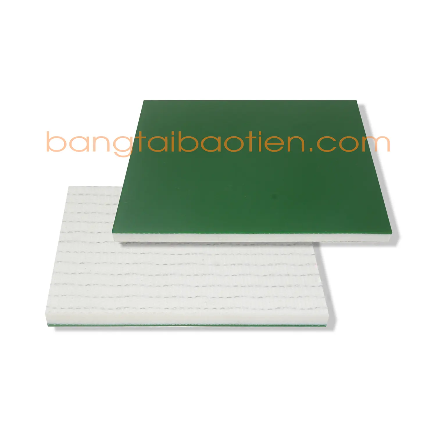 BĂNG TẢI PVC XANH TRƠN (LỚP GIỮA TRẮNG) - DÀY 5MM (4 LỚP BỐ)