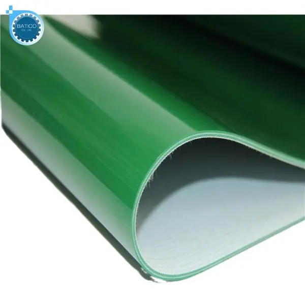 C&aacute;ch căn chỉnh băng tải PVC m&agrave;u xanh l&aacute; bị lệch khi chạy