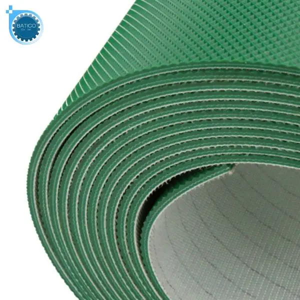 Băng tải PVC nhiều lớp bố đ&aacute;p ứng y&ecirc;u cầu vận h&agrave;nh của từng loại m&aacute;y