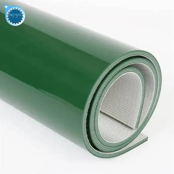 C&aacute;c loại băng tải PVC xanh trơn với quy c&aacute;ch v&agrave; độ d&agrave;y kh&aacute;c nhau ảnh hưởng đến chi ph&iacute; cung cấp