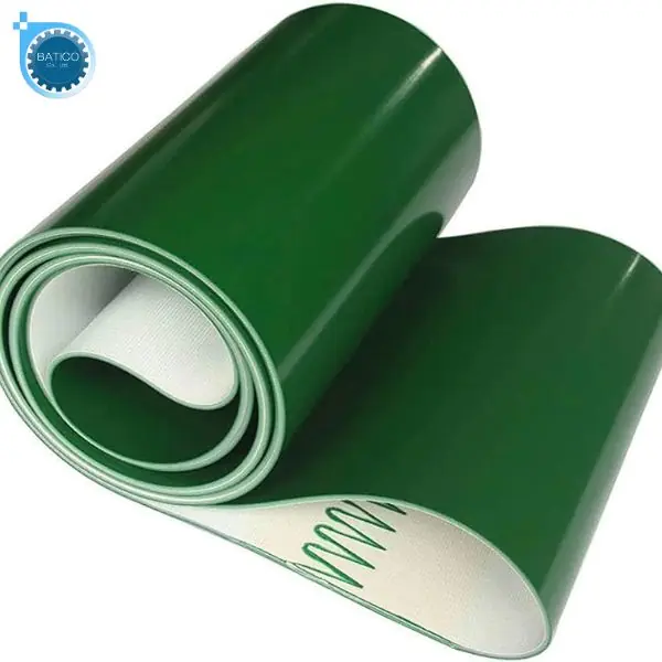 Băng Tải Bảo Tiến cung cấp băng tải PVC xanh trơn v&agrave; gia c&ocirc;ng theo y&ecirc;u cầu kỹ thuật của doanh nghiệp