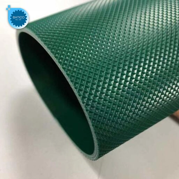 Băng tải PVC caro tải sản phẩm nhẹ vệ sinh định kỳ để duy tr&igrave; lực ma s&aacute;t chống trượt